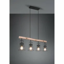 Luminaires Reality Suspension Reality Jaipur Noir, 4 lumières* Suspensions