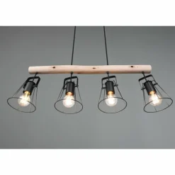 Luminaires Reality Suspension Reality Jaipur Noir, 4 lumières* Suspensions