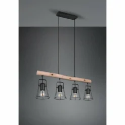 Luminaires Reality Suspension Reality Jaipur Noir, 4 lumières* Suspensions