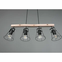 Luminaires Reality Suspension Reality Jaipur Noir, 4 lumières* Suspensions