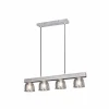 Luminaires Rustiques-Luminaires Reality Suspension Reality KARINA Gris, 4 lumières