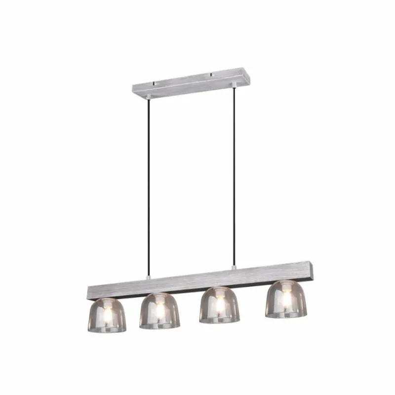 Luminaires Rustiques-Luminaires Reality Suspension Reality KARINA Gris, 4 lumières