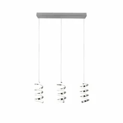 Luminaires Reality Suspension Reality Laola LED Chrome, 3 lumières* Éclairage Led