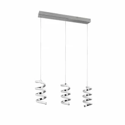 Luminaires Reality Suspension Reality Laola LED Chrome, 3 lumières* Éclairage Led