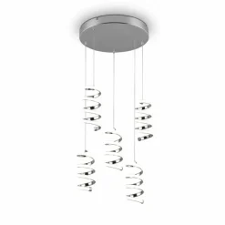 Luminaires Reality Suspension Reality Laola LED Chrome, 5 lumières* Suspensions