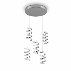 Luminaires Reality Suspension Reality Laola LED Chrome, 5 lumières* Suspensions