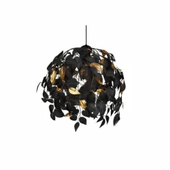 Lampes Dorées-Luminaires Reality Suspension Reality Leavy Noir, 1 lumière