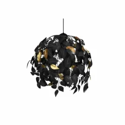 Lampes Dorées-Luminaires Reality Suspension Reality Leavy Noir, 1 lumière