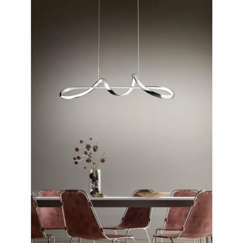 Luminaires Reality Suspension Reality Perugia LED Chrome, 1 lumière* Éclairage Led