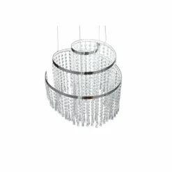 Luminaires Reality Suspension Reality POMP LED Chrome, 1 lumière, Télécommandes* Éclairage Led