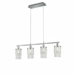 Luminaires Reality Suspension Reality Posh Chrome, 4 lumières