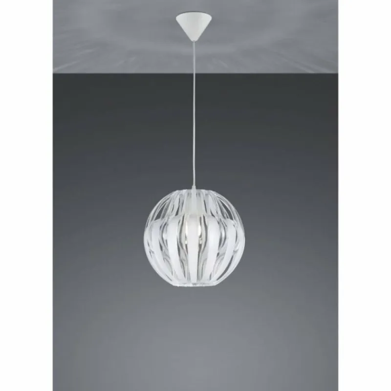 Luminaires Rustiques-Luminaires Reality Suspension Reality PUMPKIN Blanc, 1 lumière