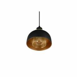 Lampes Dorées-Luminaires Reality Suspension Reality Punch Noir, 1 lumière