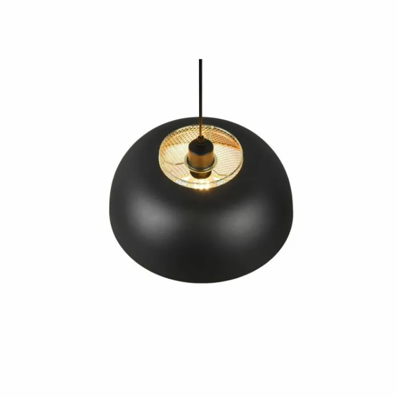 Lampes Dorées-Luminaires Reality Suspension Reality Punch Noir, 1 lumière