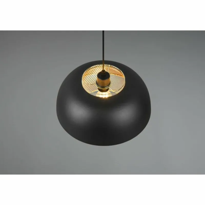 Lampes Dorées-Luminaires Reality Suspension Reality Punch Noir, 1 lumière