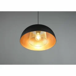 Lampes Dorées-Luminaires Reality Suspension Reality Punch Noir, 1 lumière