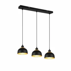 Lampes Dorées-Luminaires Reality Suspension Reality Punch Noir, 3 lumières