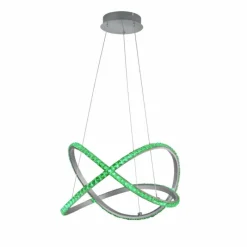 Luminaires Reality Suspension Reality Rubin LED Aluminium, 1 lumière, Télécommandes, Changeur de couleurs* Éclairage Led