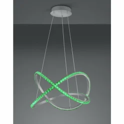 Luminaires Reality Suspension Reality Rubin LED Aluminium, 1 lumière, Télécommandes, Changeur de couleurs* Éclairage Led