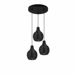 Luminaires Reality Suspension Reality Sprout Noir, 3 lumières* Suspensions
