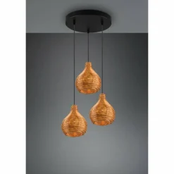 Luminaires Reality Suspension Reality Sprout Noir, 3 lumières* Suspensions