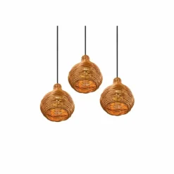 Luminaires Reality Suspension Reality Sprout Noir, 3 lumières* Suspensions