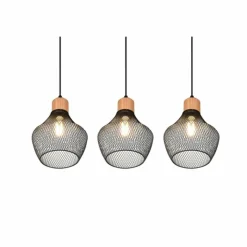 Luminaires Reality Suspension Reality Valeria Noir, 3 lumières* Suspensions