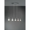Luminaires Reality Suspension Reality Vannes Nickel mat, 5 lumières