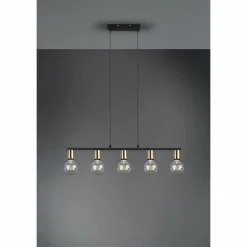 Luminaires Reality Suspension Reality Vannes Noir, 5 lumières* Suspensions