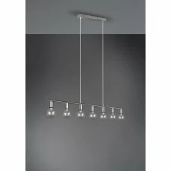 Luminaires Reality Suspension Reality Vannes Nickel mat, 7 lumières