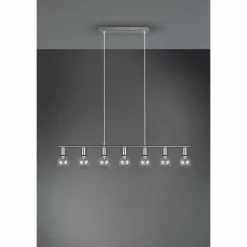 Luminaires Reality Suspension Reality Vannes Nickel mat, 7 lumières