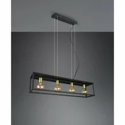 Luminaires Reality Suspension Reality Vito Noir, 4 lumières* Suspensions