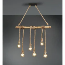 Luminaires Scandinaves-Luminaires Reality Suspension Reality Wilma LED Brun, Gris, 6 lumières