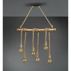 Luminaires Scandinaves-Luminaires Reality Suspension Reality Wilma LED Brun, Gris, 6 lumières