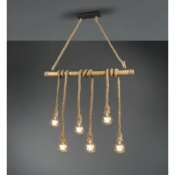 Luminaires Scandinaves-Luminaires Reality Suspension Reality Wilma LED Brun, Gris, 6 lumières