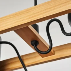 Lampes Vintages & Rétros-hofstein Suspension Rebbenas Noir, 3 lumières