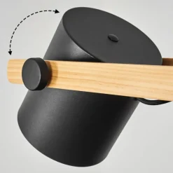 Lampes Vintages & Rétros-hofstein Suspension Rebbenas Noir, 3 lumières