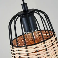 Style Boho-Chic-hofstein Suspension Recinto Noir, 3 lumières