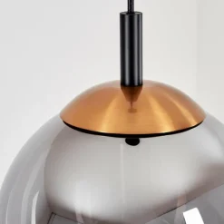 Suspension Verre Fumé-hofstein Suspension Recoutas Noir, 1 lumière