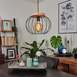 Lampes Vintages & Rétros-hofstein Suspension Refresco Turquoise, 1 lumière