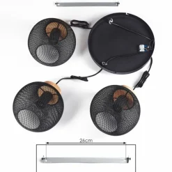 Lampes À Boules-hofstein Suspension Reiden Noir, 3 lumières