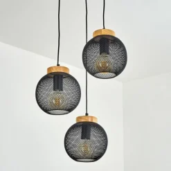 Lampes À Boules-hofstein Suspension Reiden Noir, 3 lumières