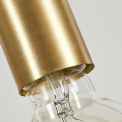 Lampes Vintages & Rétros-hofstein Suspension Rhazuns Laiton, Noir, 3 lumières