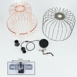 Lampes Industrielles-hofstein Suspension Ribellasca Noir, 1 lumière