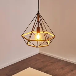 hofstein Suspension Riekje Noir, 1 lumière