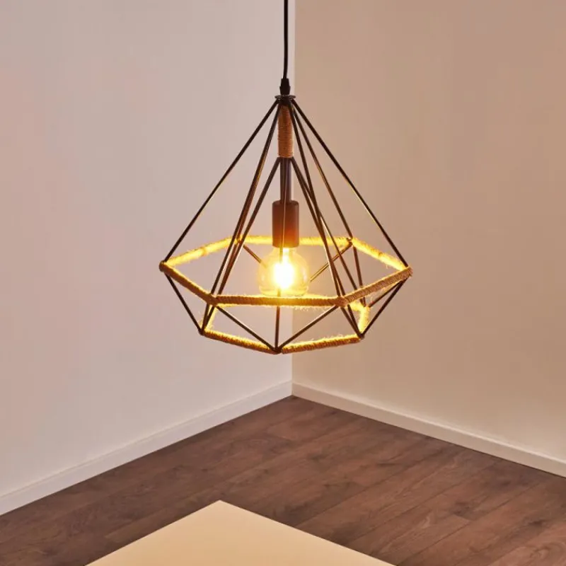 hofstein Suspension Riekje Noir, 1 lumière