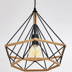 hofstein Suspension Riekje Noir, 1 lumière