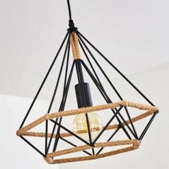 hofstein Suspension Riekje Noir, 1 lumière