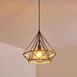 hofstein Suspension Riekje Noir, 1 lumière