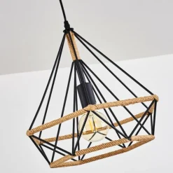 hofstein Suspension Riekje Noir, 1 lumière